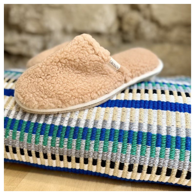 AZUL - Pantoufle Simone Fluffy Nude - CAUSSÜN