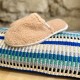 AZUL - Pantoufle Simone Fluffy Nude - CAUSSÜN