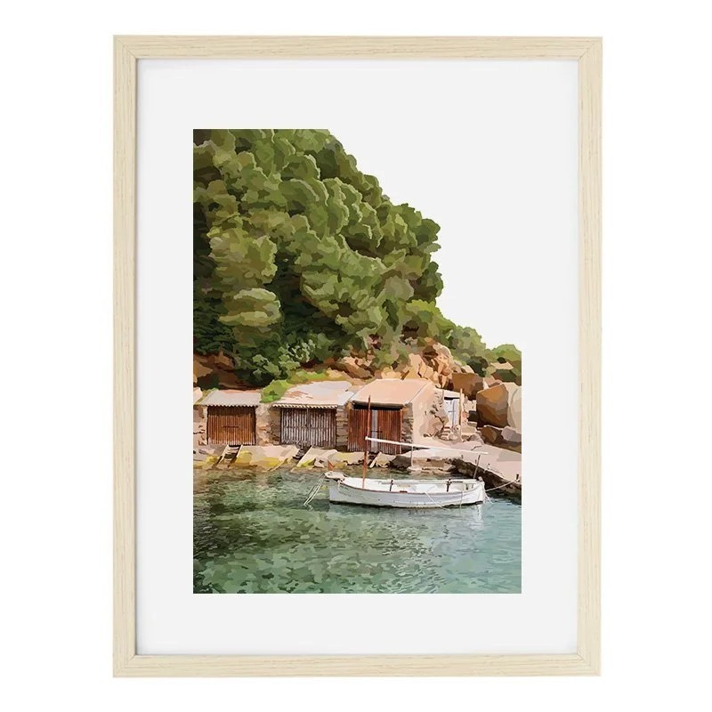 AZUL - Cala Mastela - Illustration par Nura Art