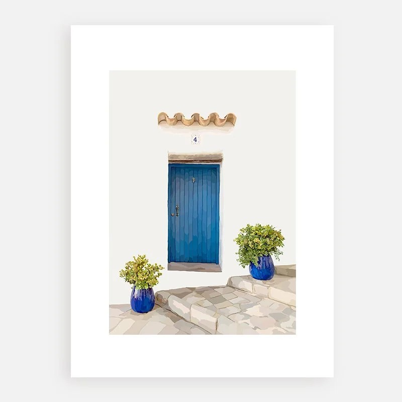 AZUL- Dalt Vila Porta - Illustration par Nura Art
