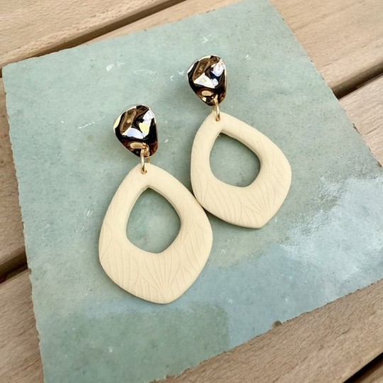 AZUL - Sol Studio - Boucles d'Oreilles Marley Laiton