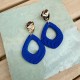 AZUL - Sol Studio - Boucles d'Oreilles Marley Laiton