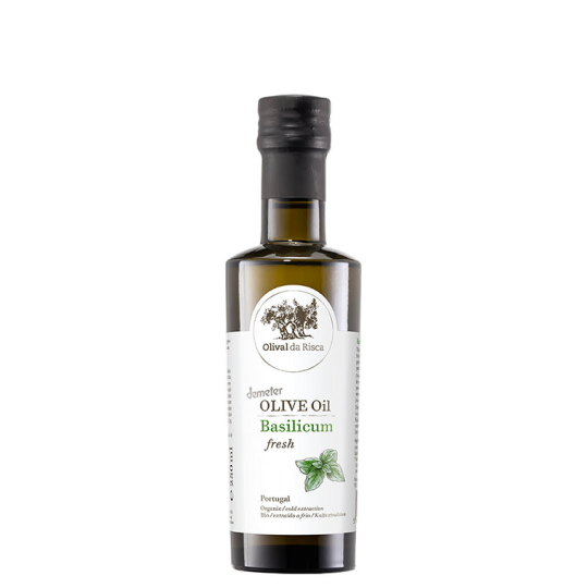 AZUL - Huile d’olive extra vierge bio au basilic – Olival da Risca