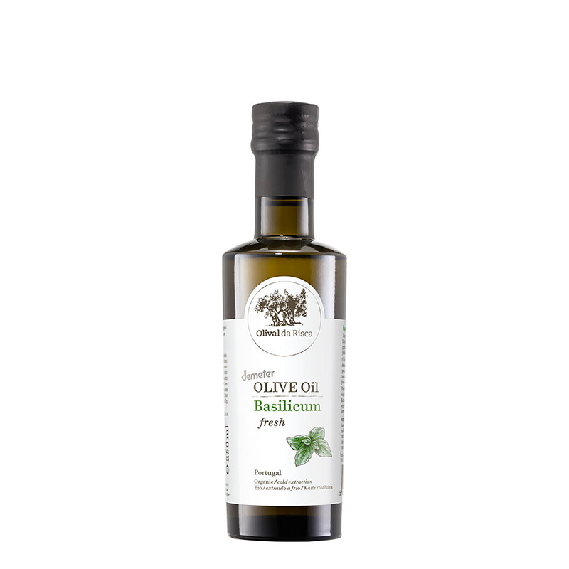 AZUL - Huile d’olive extra vierge bio au basilic – Olival da Risca