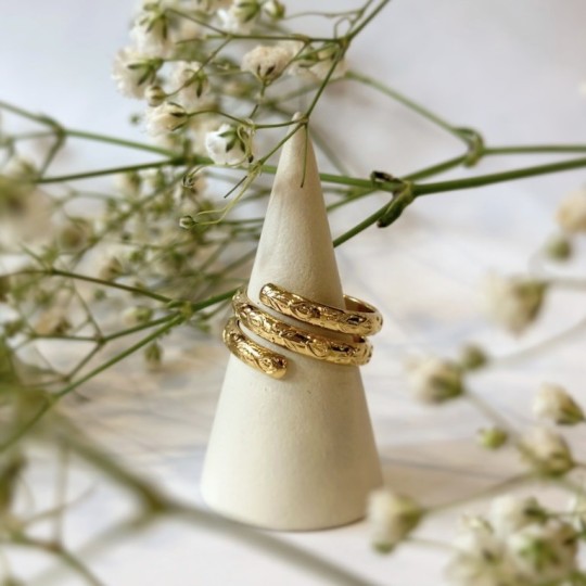 AZUL - Bague L'Ethnique double - Laurence M