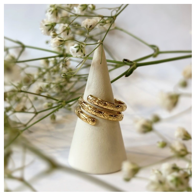 AZUL - Bague L'Ethnique double - Laurence M