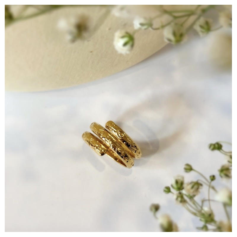 AZUL - Bague L'Ethnique double - Laurence M