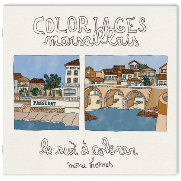 AZUL - Cahier de coloriage Marseillais - Mona Thomas
