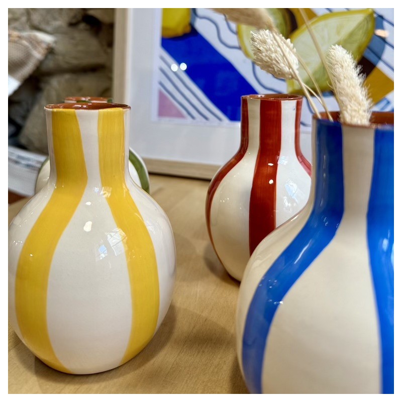 AZUL - Mini jarre bola lignes épaisses