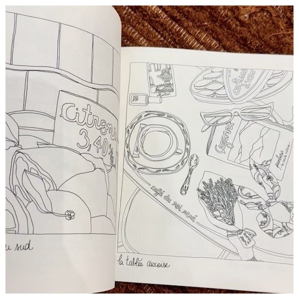 AZUL - Cahier de coloriage Aixois - Mona Thomas