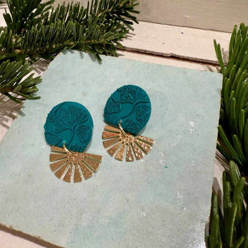 AZUL - Sol Studio - Boucles d'Oreilles Aztec