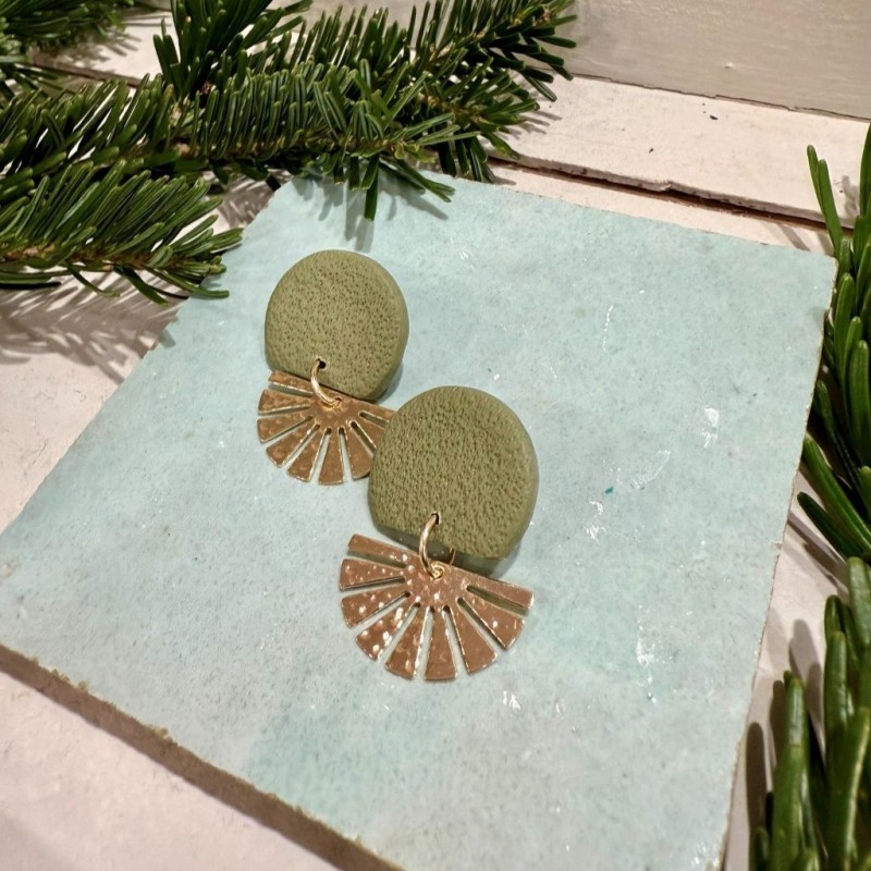 AZUL - Sol Studio - Boucles d'Oreilles Aztec