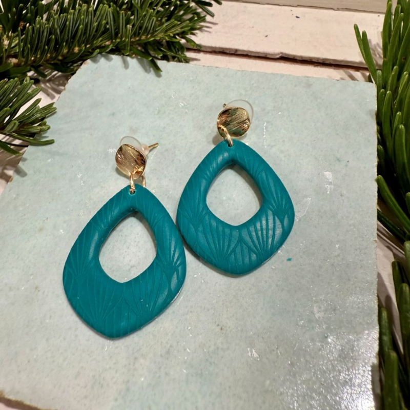 AZUL - Sol Studio - Boucles d'Oreilles Marley Laiton