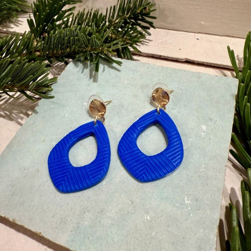 AZUL - Sol Studio - Boucles d'Oreilles Marley Laiton