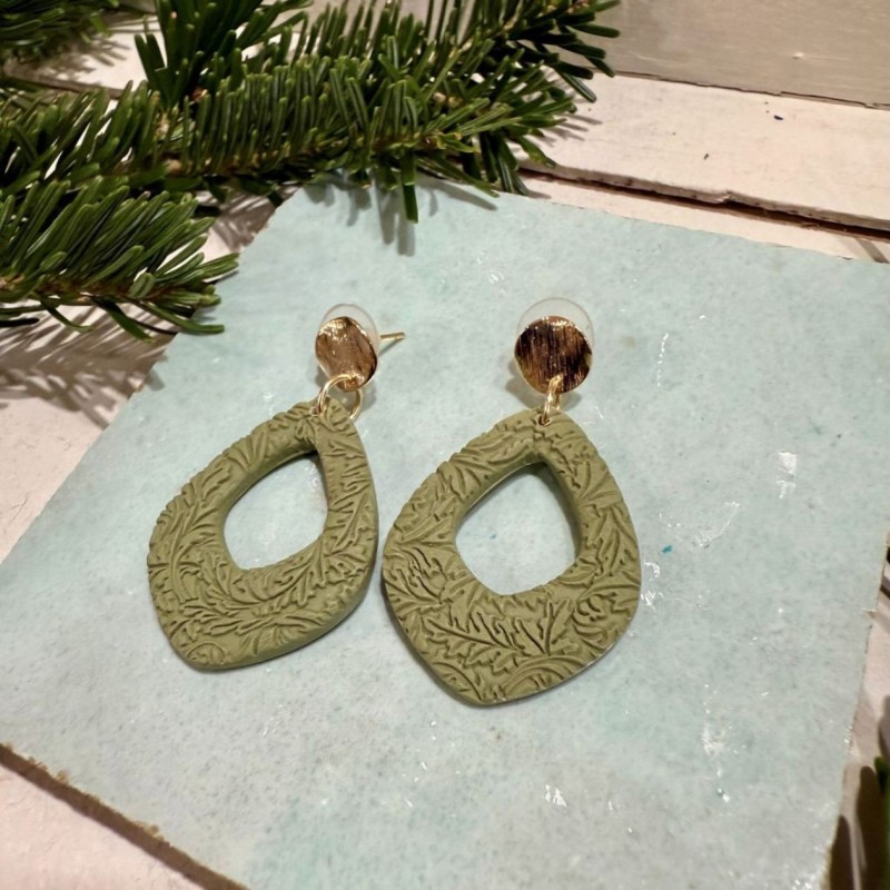 AZUL - Sol Studio - Boucles d'Oreilles Marley Laiton