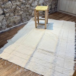 Grand Peludo Crème - Rectangle Beige