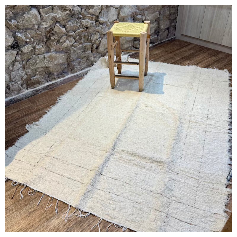 Grand Peludo Crème - Rectangle Beige