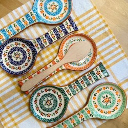 Repose cuillère flores