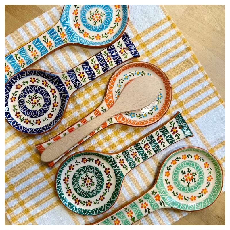 Repose cuillère flores