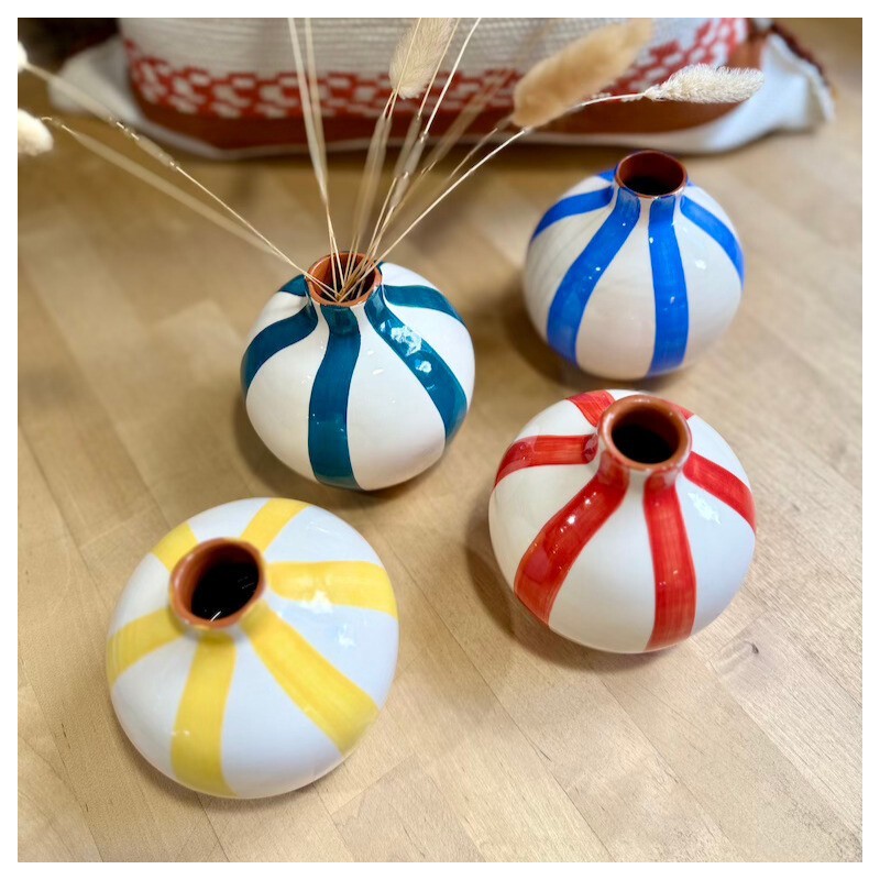 Mini vase bola lignes épaisses
