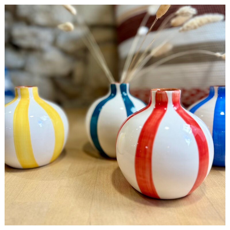 Mini vase bola lignes épaisses