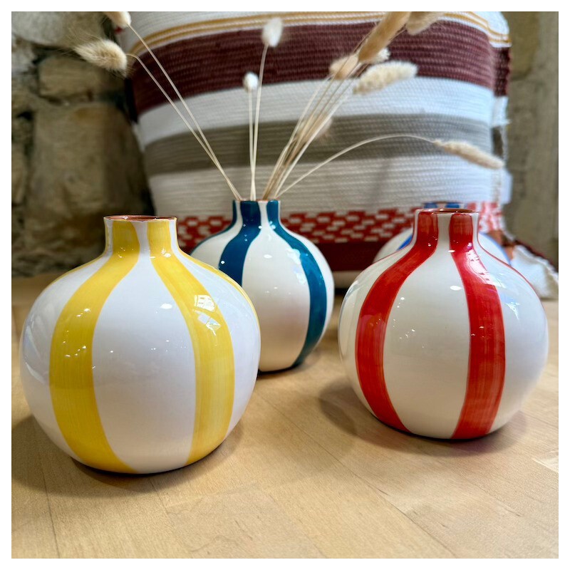 Mini vase bola lignes épaisses