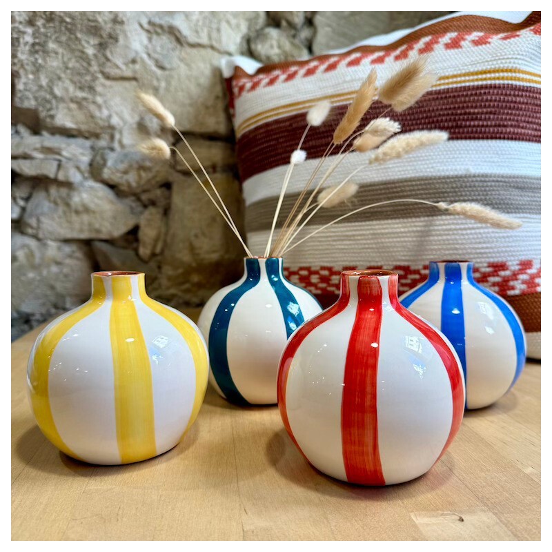 Mini vase bola lignes épaisses
