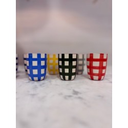AZUL - Tasse à café quadrillé épais