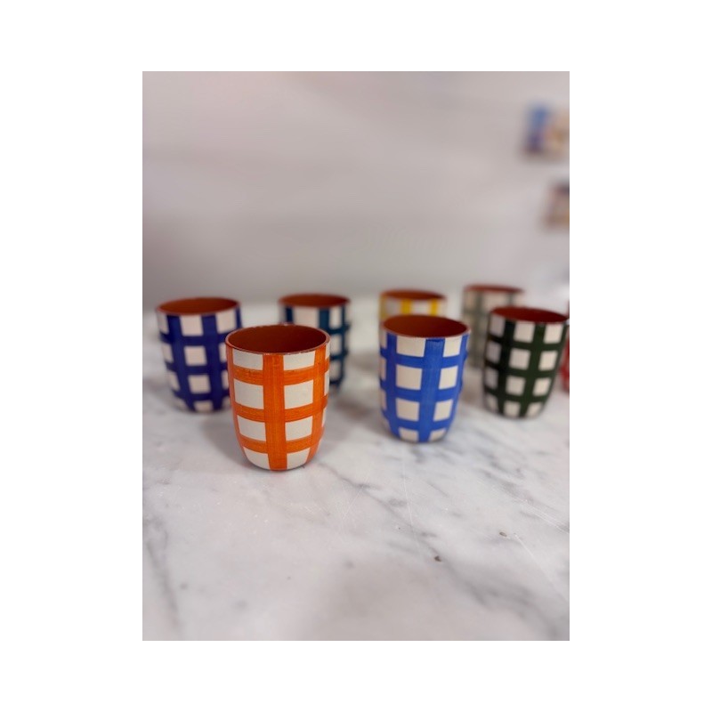 AZUL - Tasse à café quadrillé épais