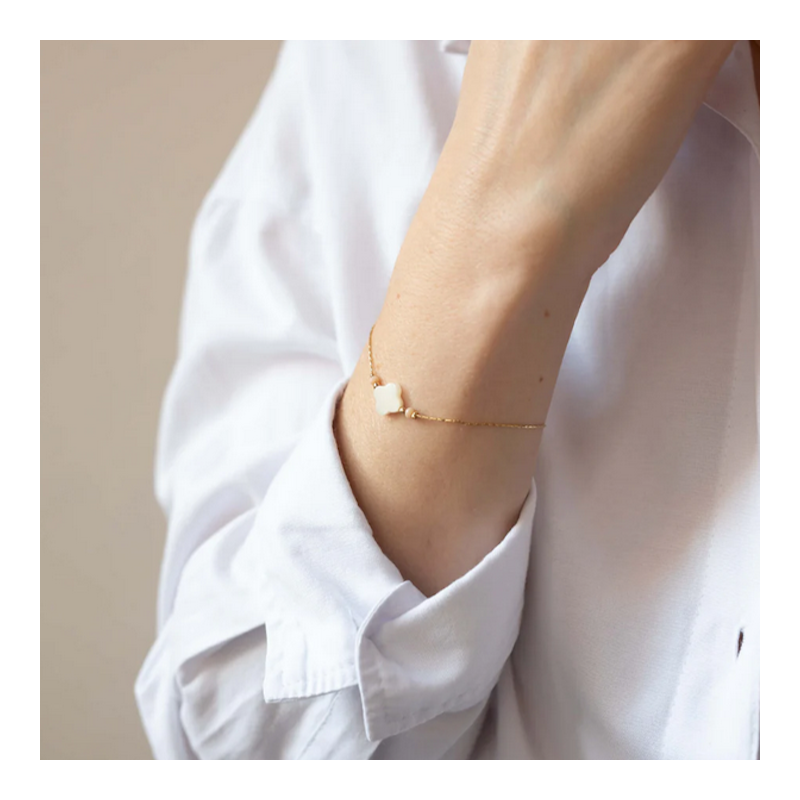 Bracelet Le Trèfle nacré
