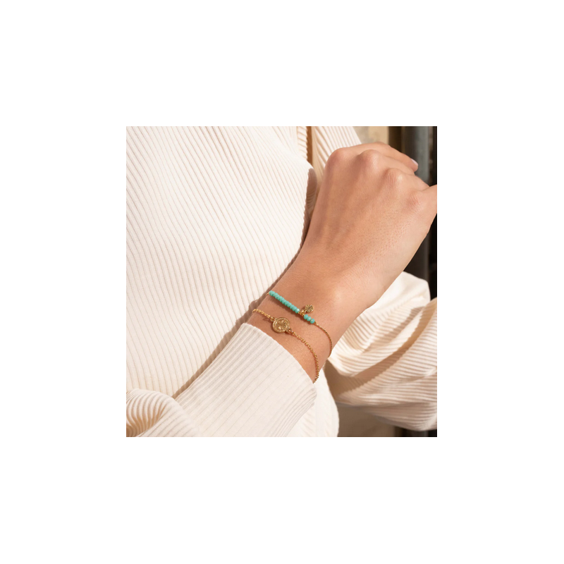 AZUL - Laurence M - Bracelet la Bronzée Chaine - Plusieurs Coloris Disponibles