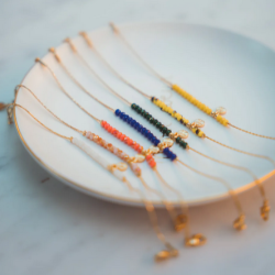 AZUL - Laurence M - Bracelet la Bronzée Chaine - Plusieurs Coloris Disponibles