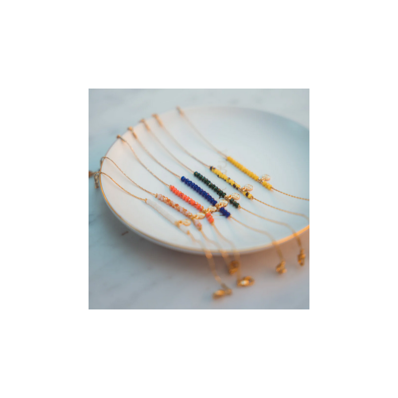 AZUL - Laurence M - Bracelet la Bronzée Chaine - Plusieurs Coloris Disponibles