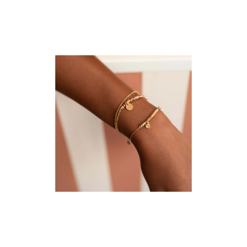 AZUL - Laurence M - Bracelet la Bronzée Chaine - Plusieurs Coloris Disponibles