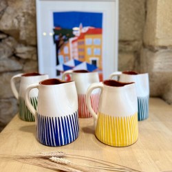 AZUL - demi listas en terre cuite artisanale - 1L