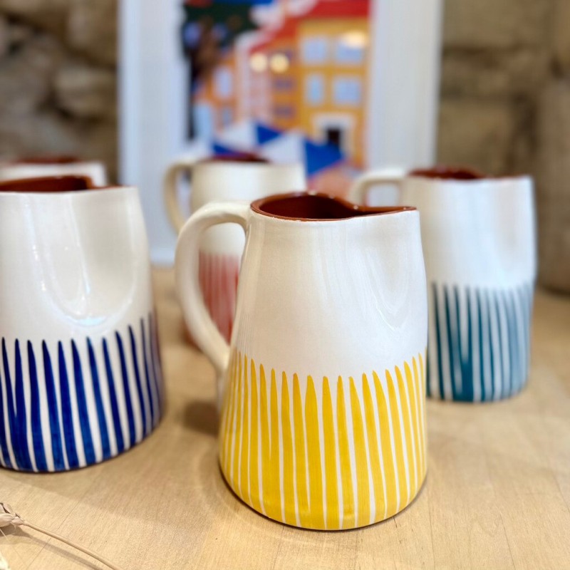 AZUL - demi listas en terre cuite artisanale - 1L