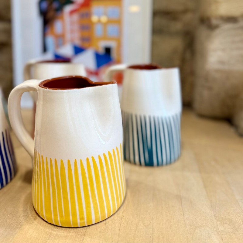 AZUL - demi listas en terre cuite artisanale - 1L