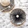 Assiette rayon en terre cuite artisanale