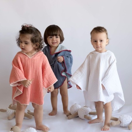 azul - barine - Poncho Cocoon Enfant