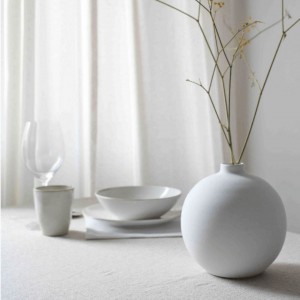 Vase Boule Blanc N3