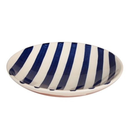 AZUL - Assiette creuse Lignes Verticales - Ollarus