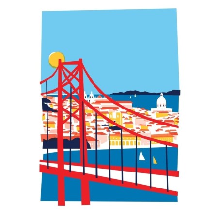 AZUL - Marie Doazan - Affiche Ponte 25 de Abril - Exclusivité