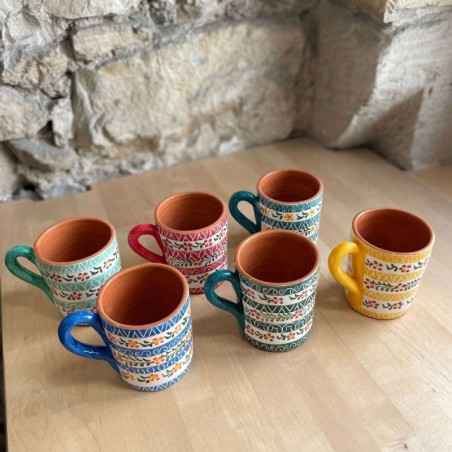 AZUL - A LOJA DA CERAMICA - Mug Flores