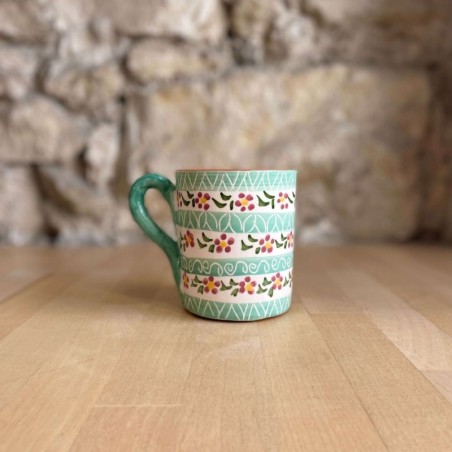 AZUL - A LOJA DA CERAMICA - Mug Flores