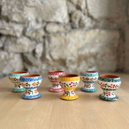 AZUL - A LOJA DA CERAMICA - Coquetier Flores