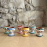 AZUL - A LOJA DA CERAMICA - Coquetier Flores