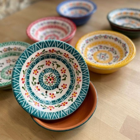 AZUL - A LOJA DA CERAMICA - Porte-Savon Flores