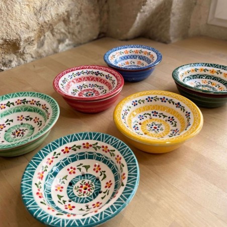 AZUL - A LOJA DA CERAMICA - Porte-Savon Flores