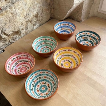 AZUL - A LOJA DA CERAMICA - Bol Flores