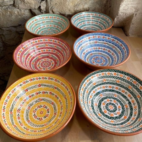 AZUL - A LOJA DA CERAMICA - Grand Saladier Flores